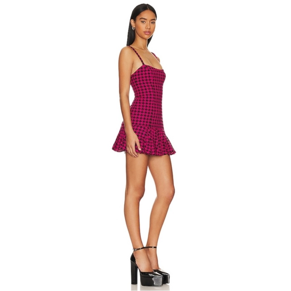 NWT Lovers and friends Nadja Mini Dress in Black & Pink